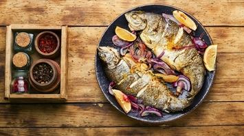 Grillowany pstrąg tęczowy z curry